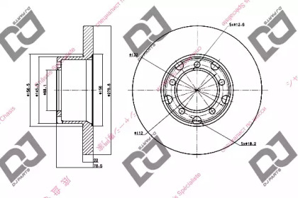 Тормозной диск DJ PARTS BD1481